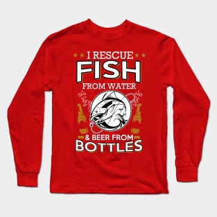 Rescue Fish & Beer Long Sleeve T-Shirt